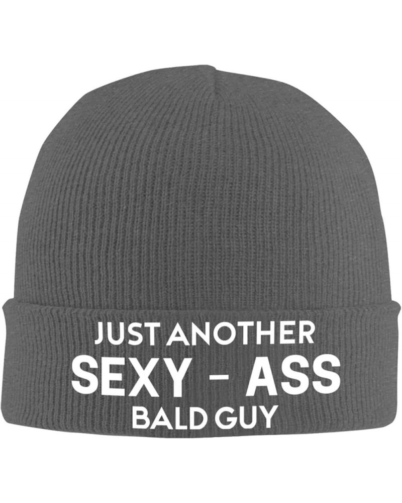 Just Another Sexy-Ass Bald Guy Winter Beanie Hats Unisex,Warm Cozy Knitted Cuffed Skull Cap Deep Heather $9.40 Skullies & Bea...