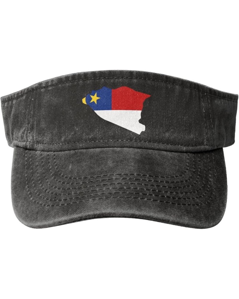 Flag Map of Malacca Sun Visor Hats for Women Men Adjustable Sports Sun Hats Cotton Golf Cap Black $12.63 Visors