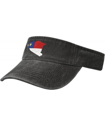 Flag Map of Malacca Sun Visor Hats for Women Men Adjustable Sports Sun Hats Cotton Golf Cap Black $12.63 Visors