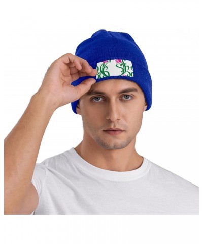 Lotus Flower Namaste Fashionable Adult Knitted Wool Hat,Unisex Brimless Cap,Ideal for Casual Wear $13.59 Skullies & Beanies