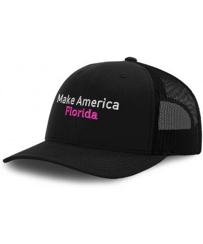 Trucker Baseball Cap Make America Florida Cotton Dad Hats for Men & Women Black $13.05 Baseball Caps