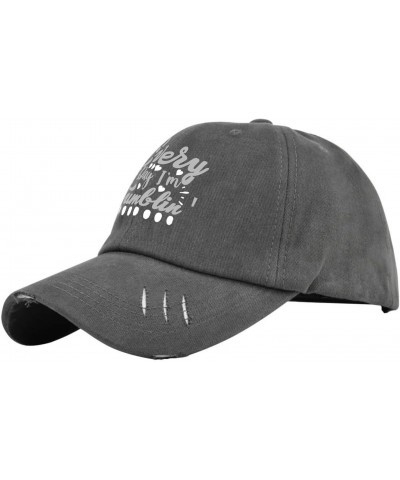 Everyday I'm Tumblin Caps Gardening Hat Dark Grey Womens Hats Gifts for Grandma Golf Hats $11.42 Sun Hats