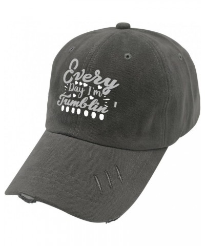 Everyday I'm Tumblin Caps Gardening Hat Dark Grey Womens Hats Gifts for Grandma Golf Hats $11.42 Sun Hats