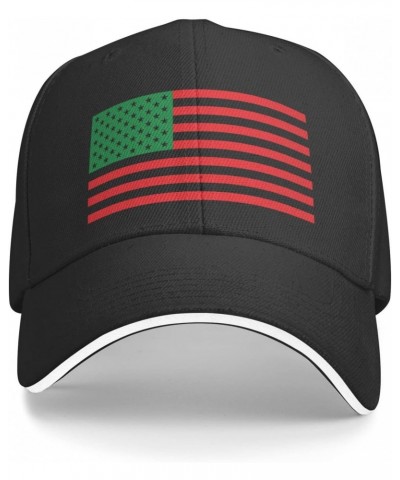 Pan-African American Flag Baseball Golf Cap Casquette Outdoor Trucker Hats Adjustable Custom Black $12.77 Baseball Caps