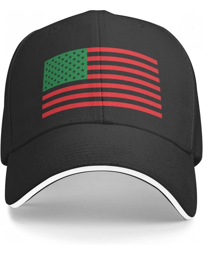 Pan-African American Flag Baseball Golf Cap Casquette Outdoor Trucker Hats Adjustable Custom Black $12.77 Baseball Caps