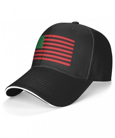 Pan-African American Flag Baseball Golf Cap Casquette Outdoor Trucker Hats Adjustable Custom Black $12.77 Baseball Caps