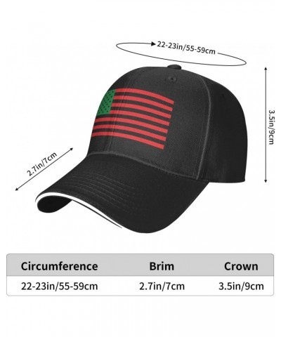 Pan-African American Flag Baseball Golf Cap Casquette Outdoor Trucker Hats Adjustable Custom Black $12.77 Baseball Caps