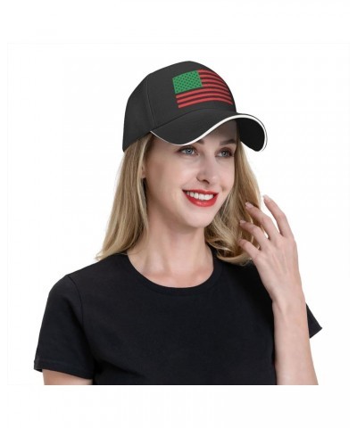 Pan-African American Flag Baseball Golf Cap Casquette Outdoor Trucker Hats Adjustable Custom Black $12.77 Baseball Caps