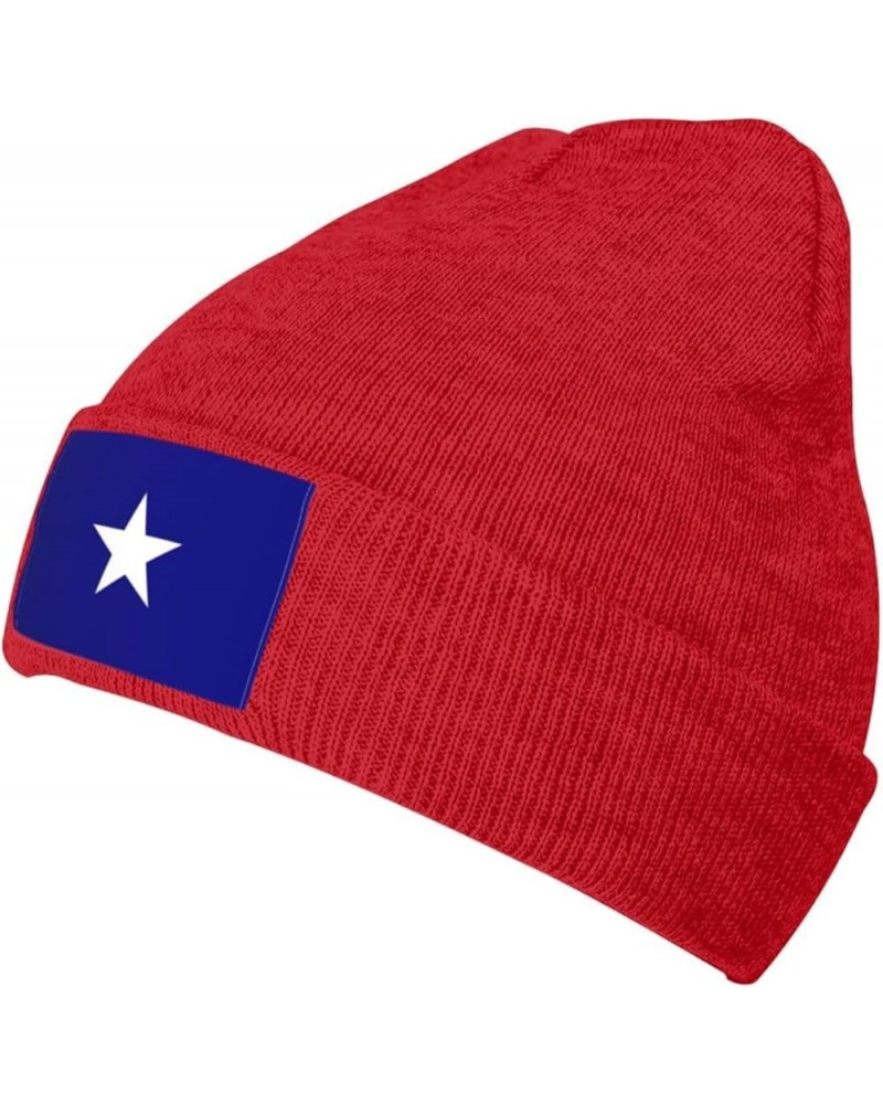 Bonnie Blue Flag Beanie Hat for Men Women Knit Skull Cap Warm Hats Black Knitted Caps Red $11.32 Skullies & Beanies