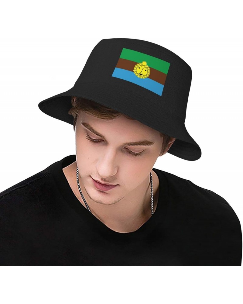 Utuado Flag Bucket Hat for Men Women Boonie Hat Outdoor Summer Vacation Beach Travel Fishing Cap Black $11.43 Bucket Hats