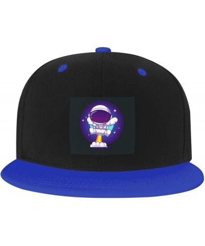 Naughty Astronaut Baseball Cap for Men Women Snapback Hat Adjustable Flat Bill Hats Blue $12.61 Baseball Caps