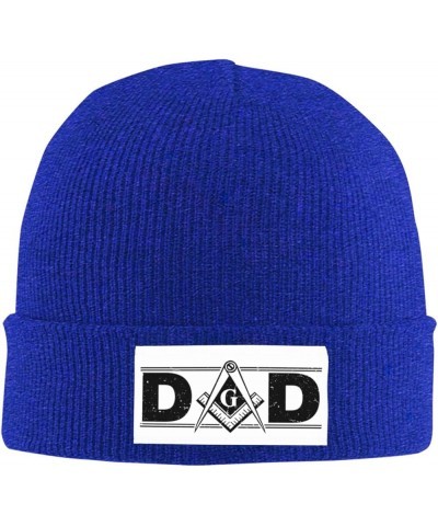 Mens Masonic Dad, Beanie Hat Men Knit Skull Cap Women Winter Warm Hat Knitted Hat Slouchy Hat Black Blue $11.39 Skullies & Be...