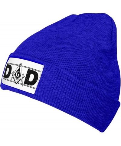 Mens Masonic Dad, Beanie Hat Men Knit Skull Cap Women Winter Warm Hat Knitted Hat Slouchy Hat Black Blue $11.39 Skullies & Be...