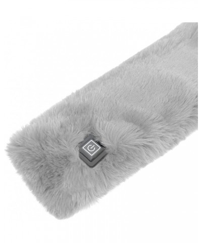 Heated Scarf for Women and Men, Fashion Faux Fur Soft Winter Scarf Washable USB Neck Heating Pad with 3 Temp Modes Gray $9.60...