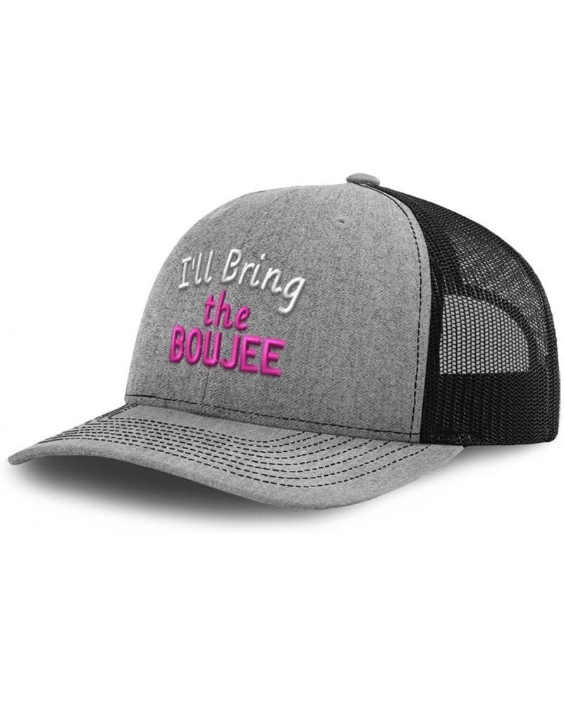 Trucker Baseball Cap I'll Bring The Boujee Cotton Dad Hats for Men & Women Heather Gray Black $15.11 Baseball Caps