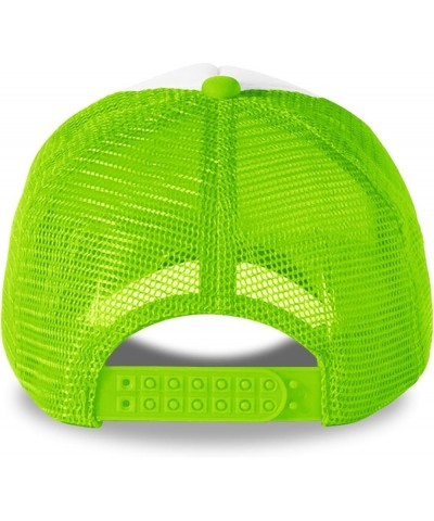 Customized Sun Hats with Logo Your Design Here Curved Mesh Hat Independence Day Gifts Greenyellow 0 $13.10 Visors