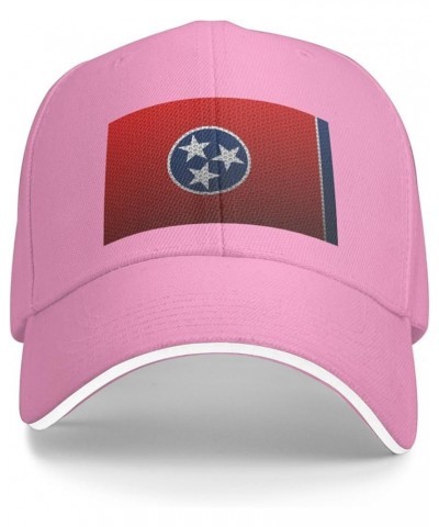 Mesh Style Flag of Tennessee Baseball Cap Women Men Hats Adjustable Truck Driver Sun Hat Dad Baseball Caps Pink $13.21 Baseba...