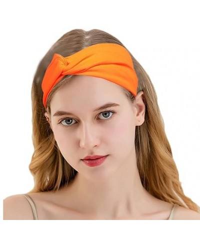 Knotted Headband for Women VESNIBA Warm Winter Headbands Cute Boho Head Wrap Thanksgiving Christmas Gifts (Hot Pink) Orange $...