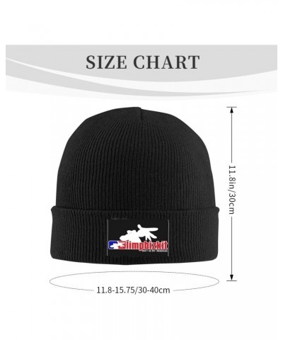 Beanie Hat for Men Limp Rock Bizkit Band Acrylic Knit Hats Slouchy Winter Warm Skull Cap for Women Black $11.19 Skullies & Be...