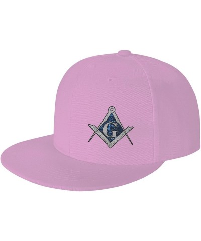 Free Mason Masonic Blue African Print Compass Baseball Cap Men Running Hat Women Dad Hat Sun Hat Trucker Hat Black Pink $8.48...