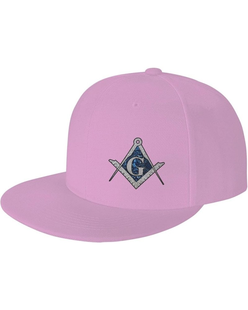 Free Mason Masonic Blue African Print Compass Baseball Cap Men Running Hat Women Dad Hat Sun Hat Trucker Hat Black Pink $8.48...