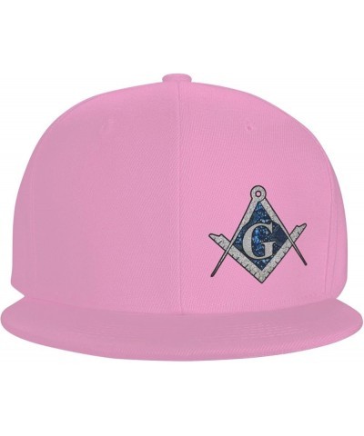 Free Mason Masonic Blue African Print Compass Baseball Cap Men Running Hat Women Dad Hat Sun Hat Trucker Hat Black Pink $8.48...