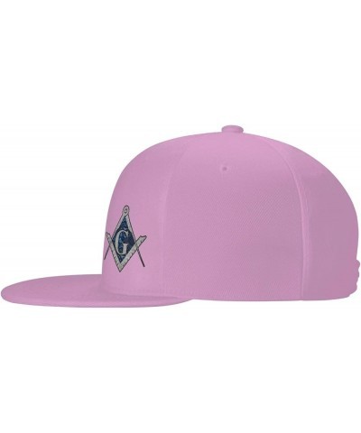 Free Mason Masonic Blue African Print Compass Baseball Cap Men Running Hat Women Dad Hat Sun Hat Trucker Hat Black Pink $8.48...