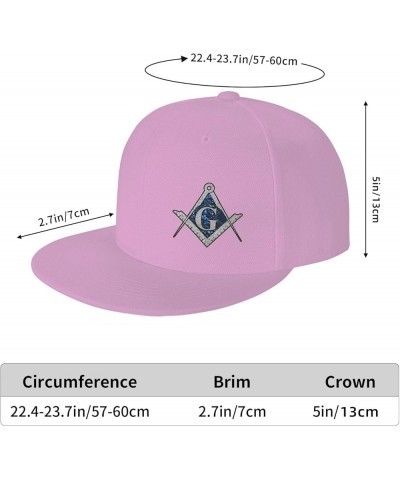 Free Mason Masonic Blue African Print Compass Baseball Cap Men Running Hat Women Dad Hat Sun Hat Trucker Hat Black Pink $8.48...