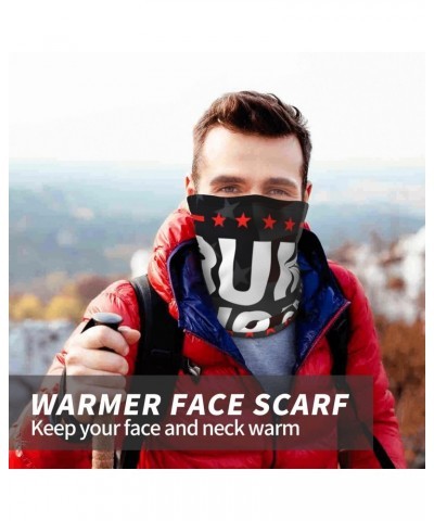 Microfiber Trump Balaclava Face Cover Neck Warmer Vintage Mask Black $13.93 Scarves