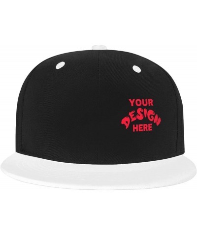 Custom Cap Add Your Custom,Custom Picture Caps,Custom Hat Design Your Own Classic Mens Womens Personalized Baseball Hat White...