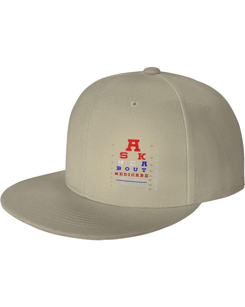 Ask Me About Medicare Baseball Cap Men Cowboy Hat Women Trucker Hat Sun Hat Dad Cap Fishing Hat Natural $11.95 Baseball Caps