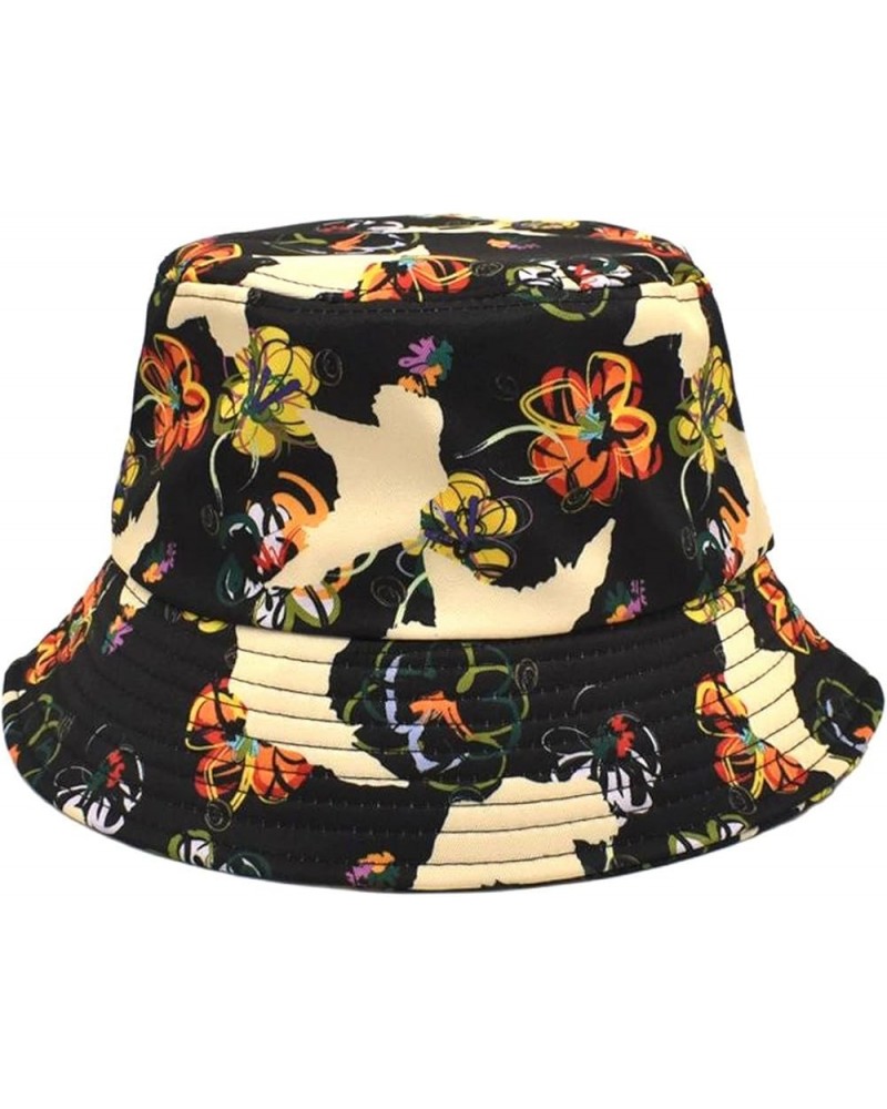 Men and Women Casual Summer Printed Outdoor Flat Top Sunshade Bucket Hat Penguin Bucket Hat Khaki $11.64 Bucket Hats