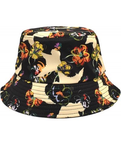 Men and Women Casual Summer Printed Outdoor Flat Top Sunshade Bucket Hat Penguin Bucket Hat Khaki $11.64 Bucket Hats