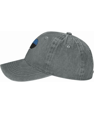 Love Heart Puzzle Half Estonia Flag Baseball Cap Casquette Hat Gray $10.12 Baseball Caps