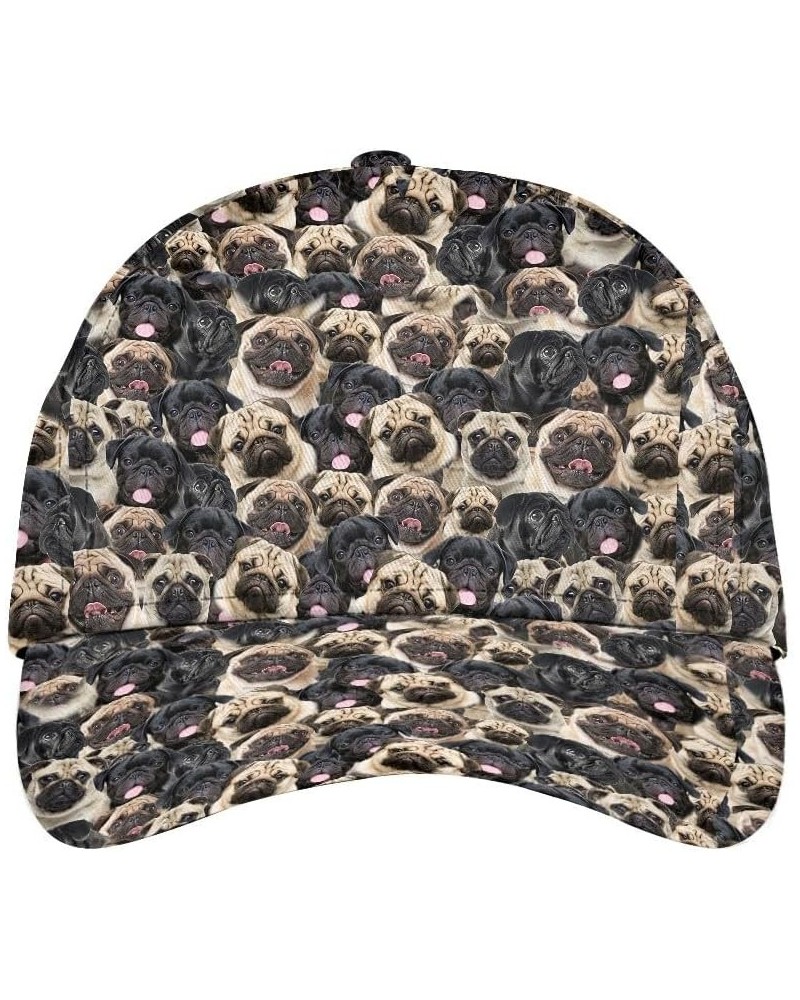 Personalized Pug Dog Baseball Hat - Custom Dog Baseball Cap for Men Women, Dog Mom Hat, Unisex Cap for Men Women Style 3 $16....