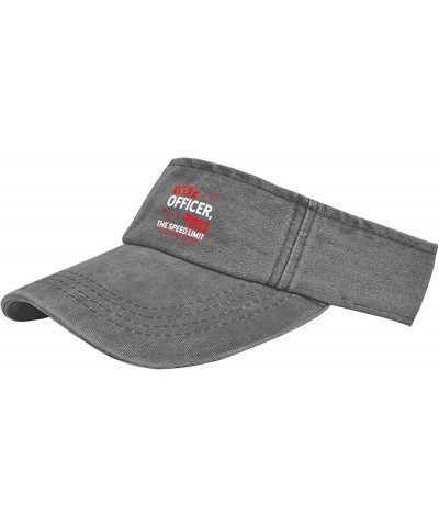 Yes Officer I saws The Speed Limit i just Didn't See You Hat Visors for Women Golf Hats Flodable Light Grey $9.99 Visors