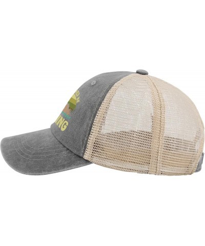 Id Rather Be Hiking Hat for Womens Baseball Cap Fashion Washed Running Hat Quick Dry Gray02 $9.90 Baseball Caps