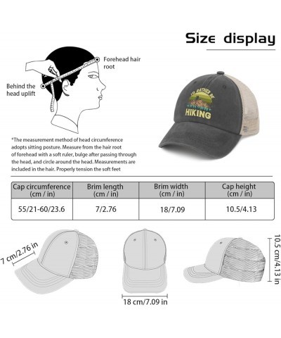 Id Rather Be Hiking Hat for Womens Baseball Cap Fashion Washed Running Hat Quick Dry Gray02 $9.90 Baseball Caps