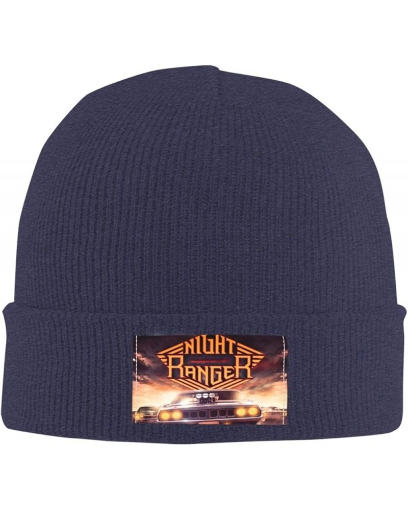 Night Band Ranger Knit Hat Super Warm Knit Cap Fashion Plain Cuffed Cap Black Navy Blue $12.47 Skullies & Beanies