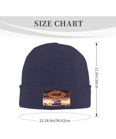 Night Band Ranger Knit Hat Super Warm Knit Cap Fashion Plain Cuffed Cap Black Navy Blue $12.47 Skullies & Beanies