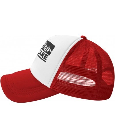 Mom Hair Don't Care Baseball Hats for Men Adjustable Gift for Women Trucker Cap Red $11.45 Baseball Caps