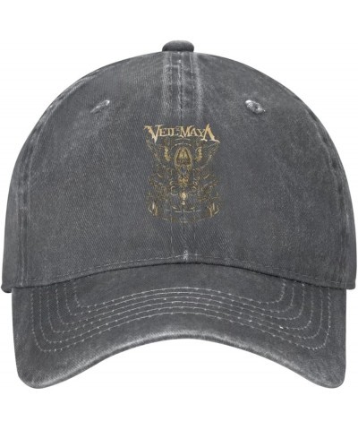 Veil of Maya Baseball Cap for Men Women Classic Vintage Denim Running Sports Trucker Hat Black Deep Heather $10.43 Baseball Caps