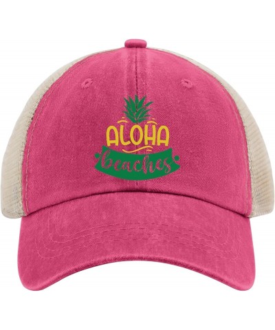 Aloha Beach Clubs Sun Hat Camping Hat Saffron02 Men's Hats Gifts for Dad Cool Hat Rose Red02 $11.12 Sun Hats