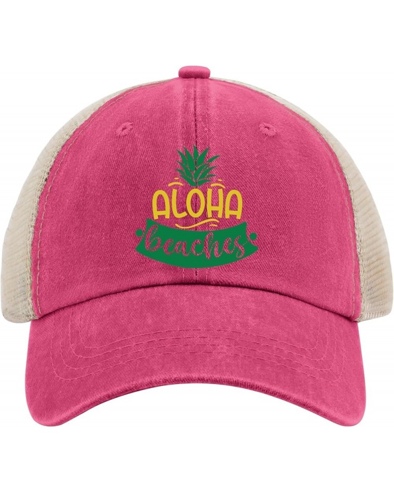 Aloha Beach Clubs Sun Hat Camping Hat Saffron02 Men's Hats Gifts for Dad Cool Hat Rose Red02 $11.12 Sun Hats