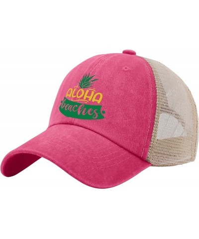 Aloha Beach Clubs Sun Hat Camping Hat Saffron02 Men's Hats Gifts for Dad Cool Hat Rose Red02 $11.12 Sun Hats