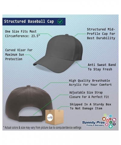 Custom Baseball Cap Scottish Terrier Scottie Dad Embroidery Strap Closure Dark Grey Design Only $13.23 Baseball Caps