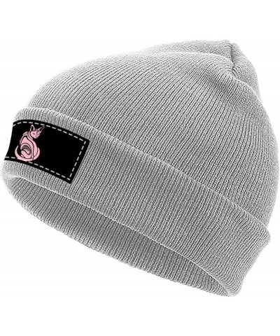 Sphynx Cats Knit Hat Warm Beanie Cap Cuffed Soft Skull Cap Winter Hats for Men and Women Light Gray-style $9.94 Skullies & Be...