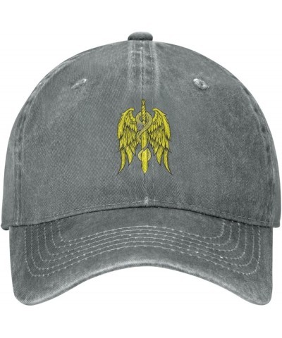 Sword and Snake Baseball Cap for Men Women Hats Adjustable Vintage Cowboy Hat Dad Hats Gray $9.34 Cowboy Hats