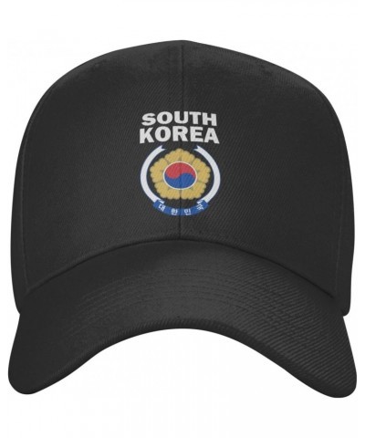 South Korea Coat of Arms Flag Classic Duckbill Caps for Stylish Sun Protection Black $13.80 Baseball Caps