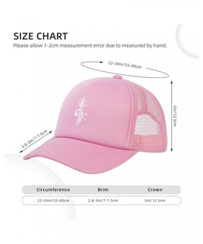 Bass Clef Headstock Bass Guitar Gift Hat Trucker Hat for Men Women Adjustable Baseball Hat Snapback Outdoor Golf Hat Pink $11...